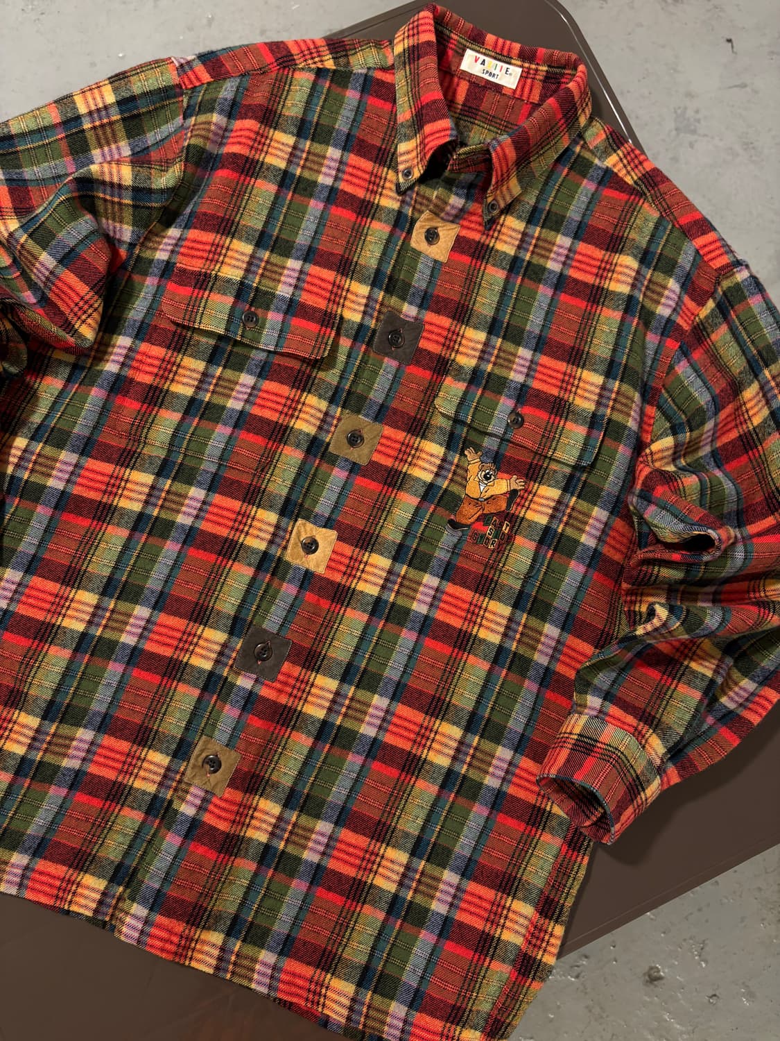 일제 빈티지 체크남방  상품이미지5