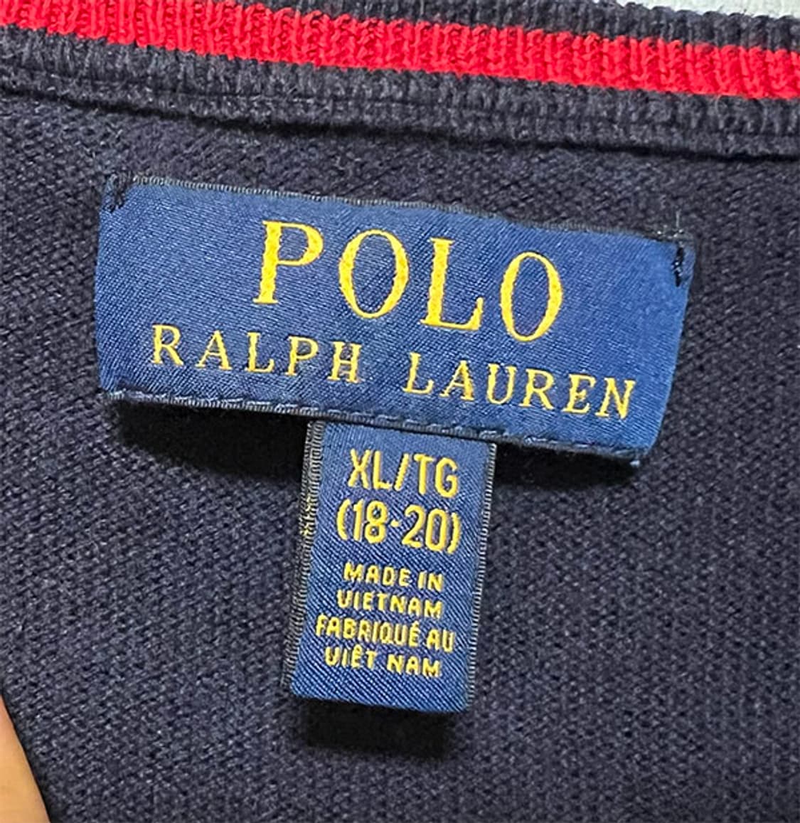 POLO 폴로 남자 니트티 브이넥 춘추 M 95 상품이미지3