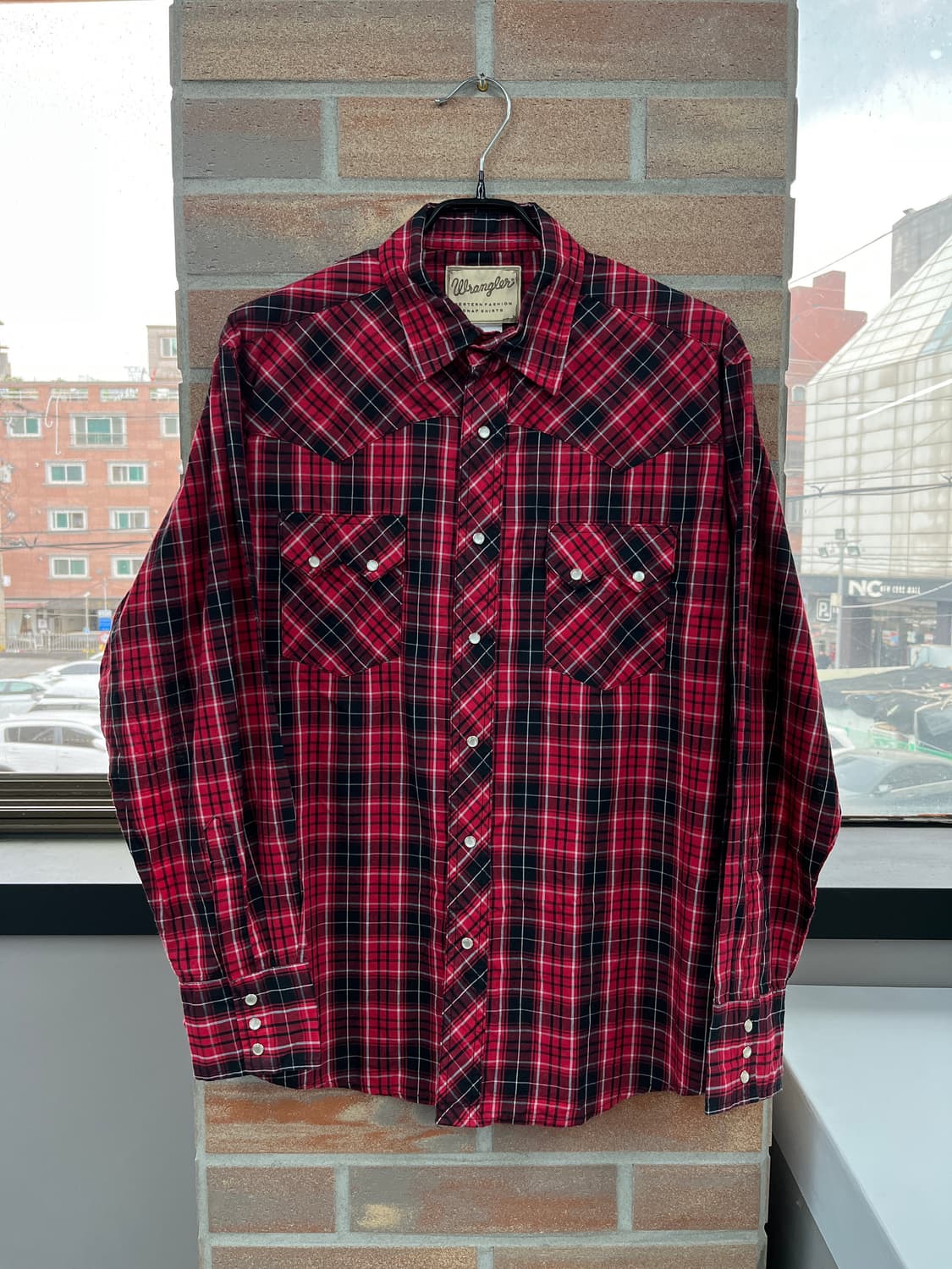 랭글러 웨스턴 체크 셔츠 상품이미지7