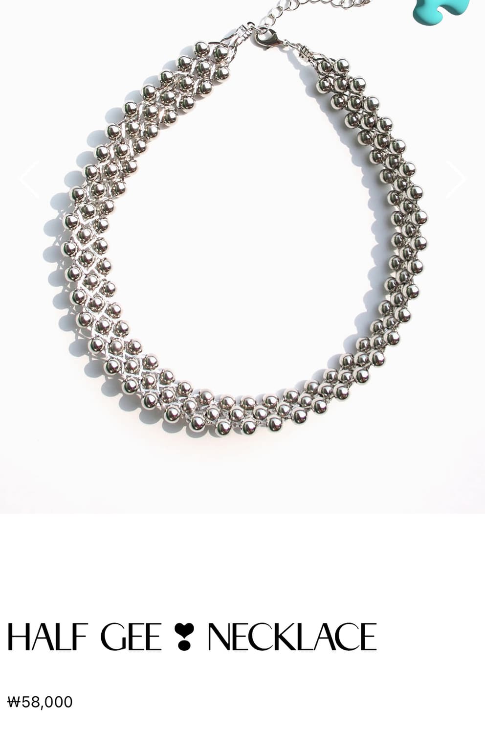 Inodore 인오도르 half gee목걸이 상품이미지5