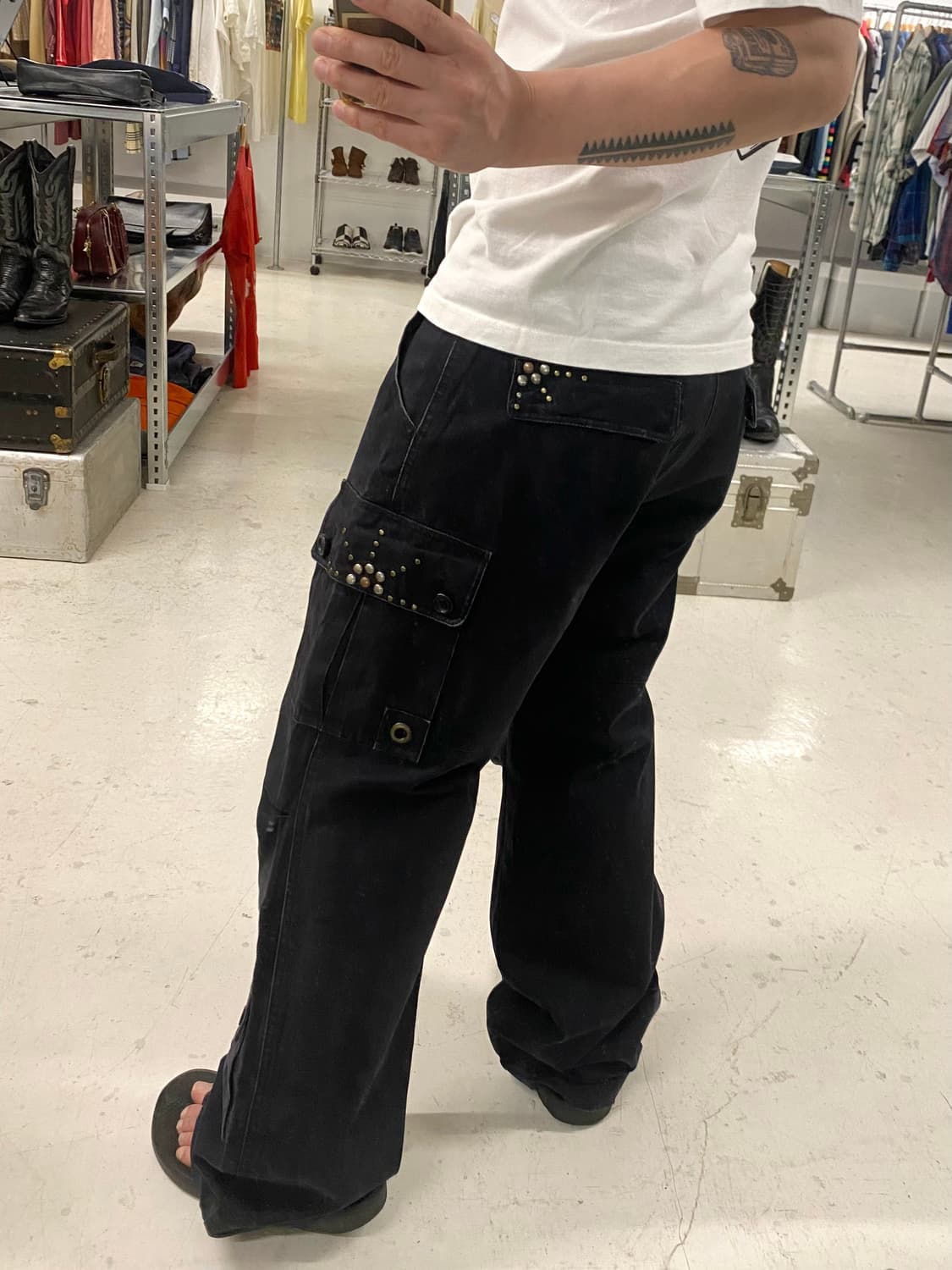 90's 291295＝HOMME 3d cargo stud pants 상품이미지2