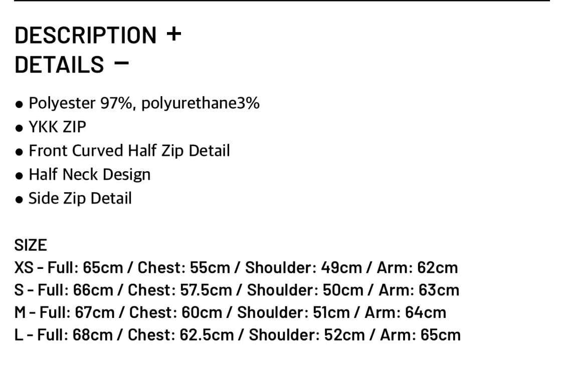 누마레 커브드 하프집업 블랙 상품이미지4