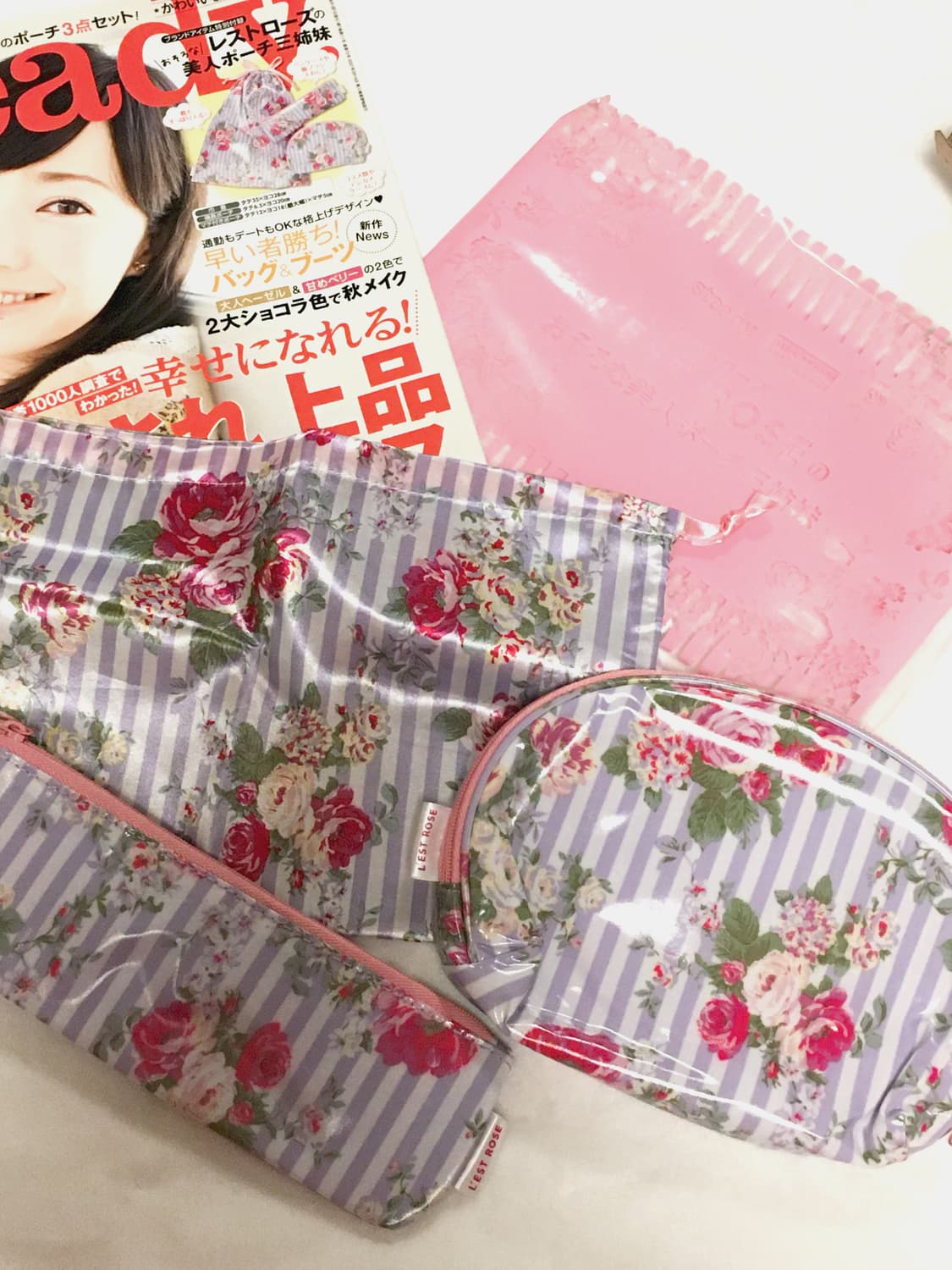 레스트로즈 파우치 3종 세트 히메갸루 상품이미지5