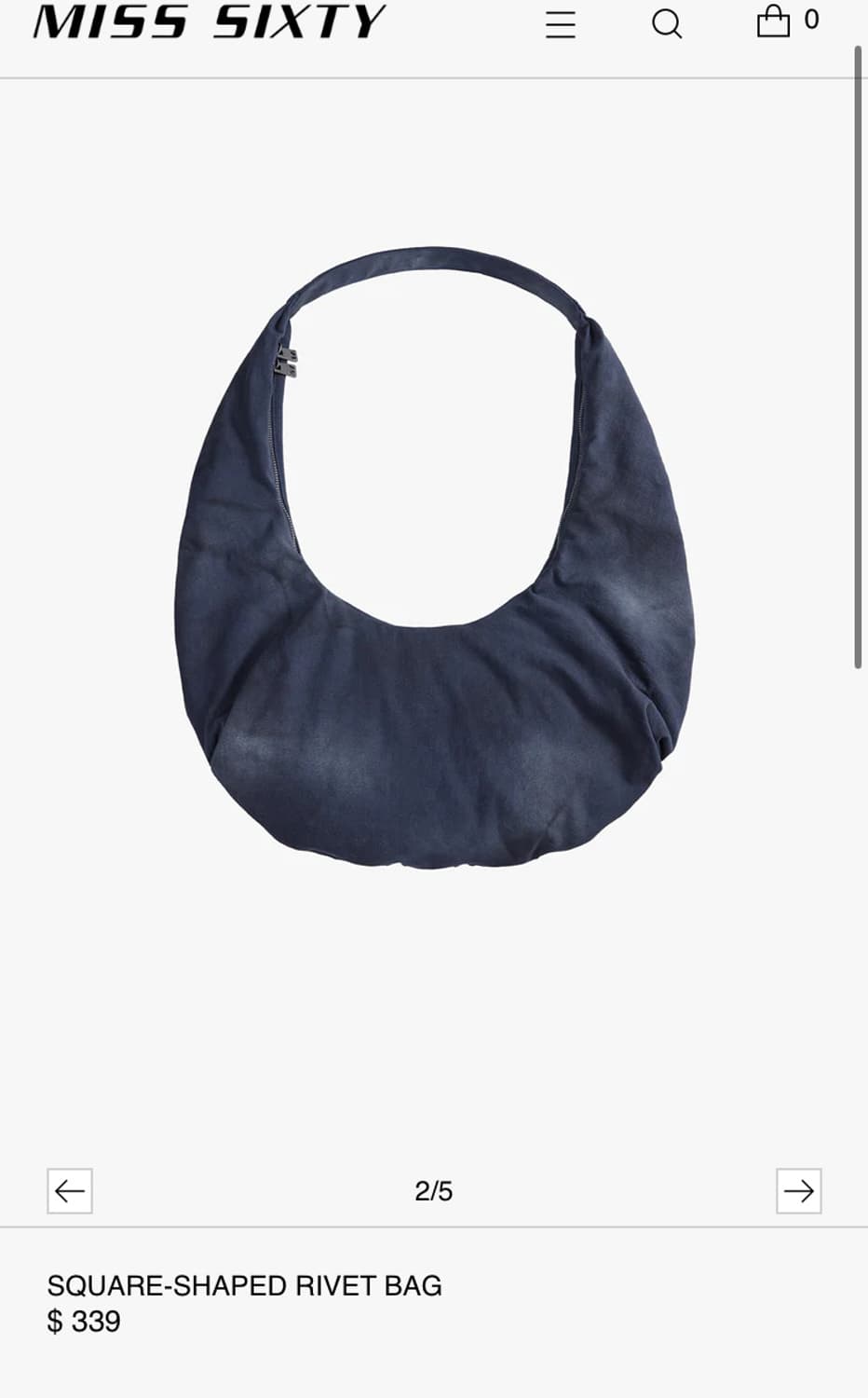 모와로라 x 미스식스티 SQUARE-SHAPED RIVET BAG 상품이미지3