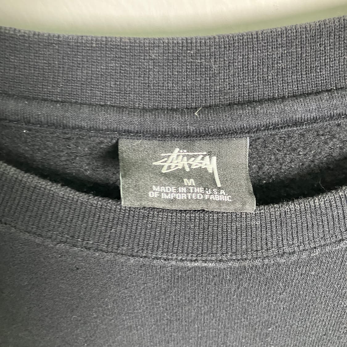 스투시 인터내셔널 크루넥 블랙 맨투맨 M 상품이미지3