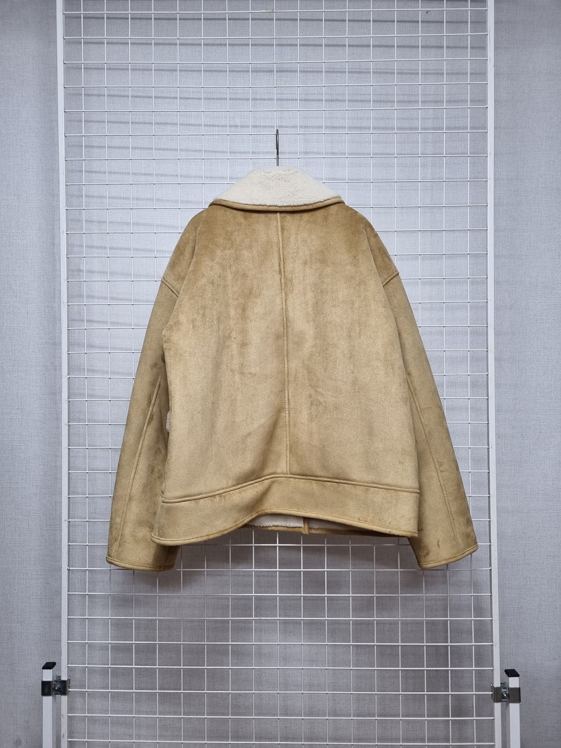 (택포) 베이지보울 하프 무스탕 상품이미지3