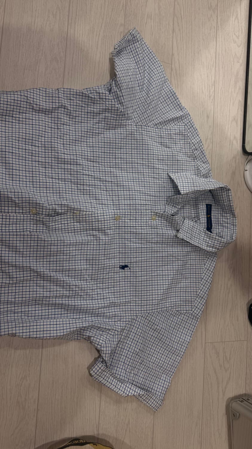 폴로 반팔 체크셔츠 상품이미지2