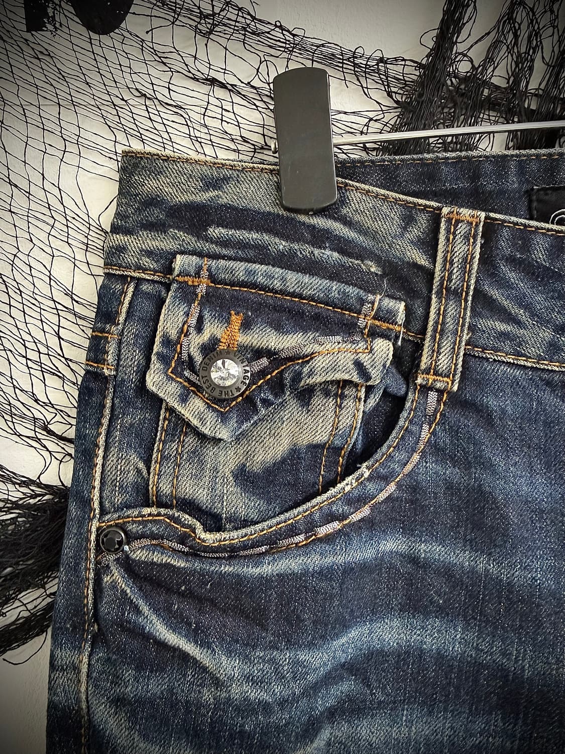 00s embroidery stitch bootscut jeans 상품이미지7