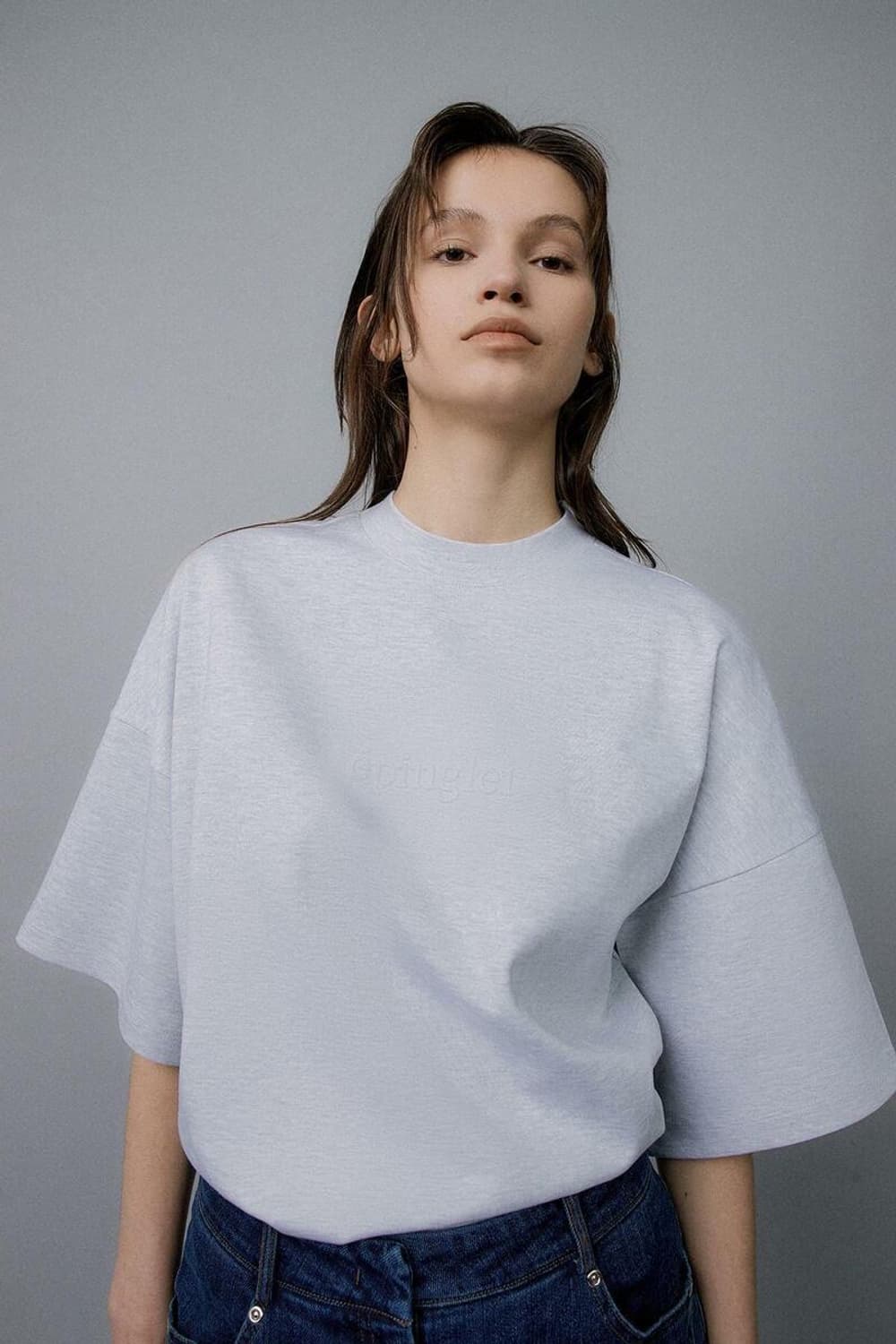 [S] 에핑글러 EP 로고 엠보 티셔츠 1% 그레이 상품이미지4