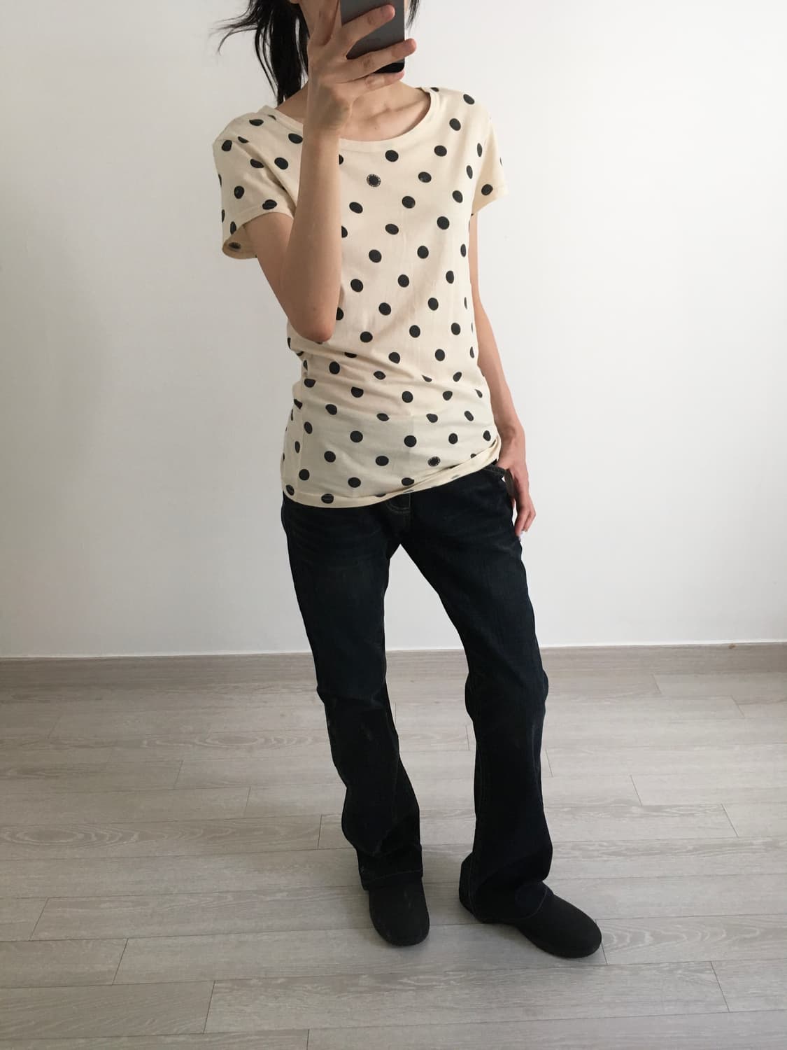dark slim bootscut jeans 상품이미지3