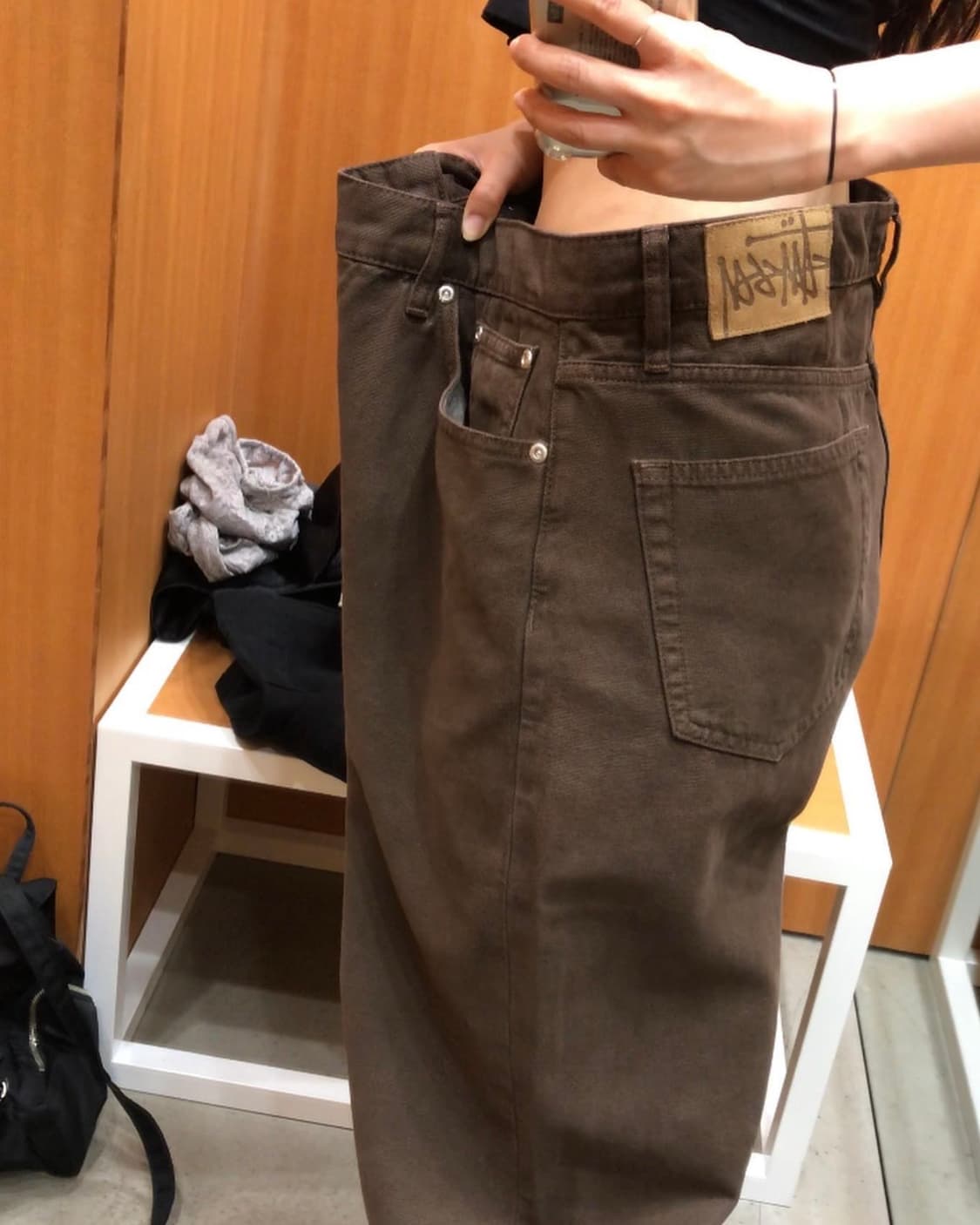 스투시 브라운 팬츠 상품이미지2