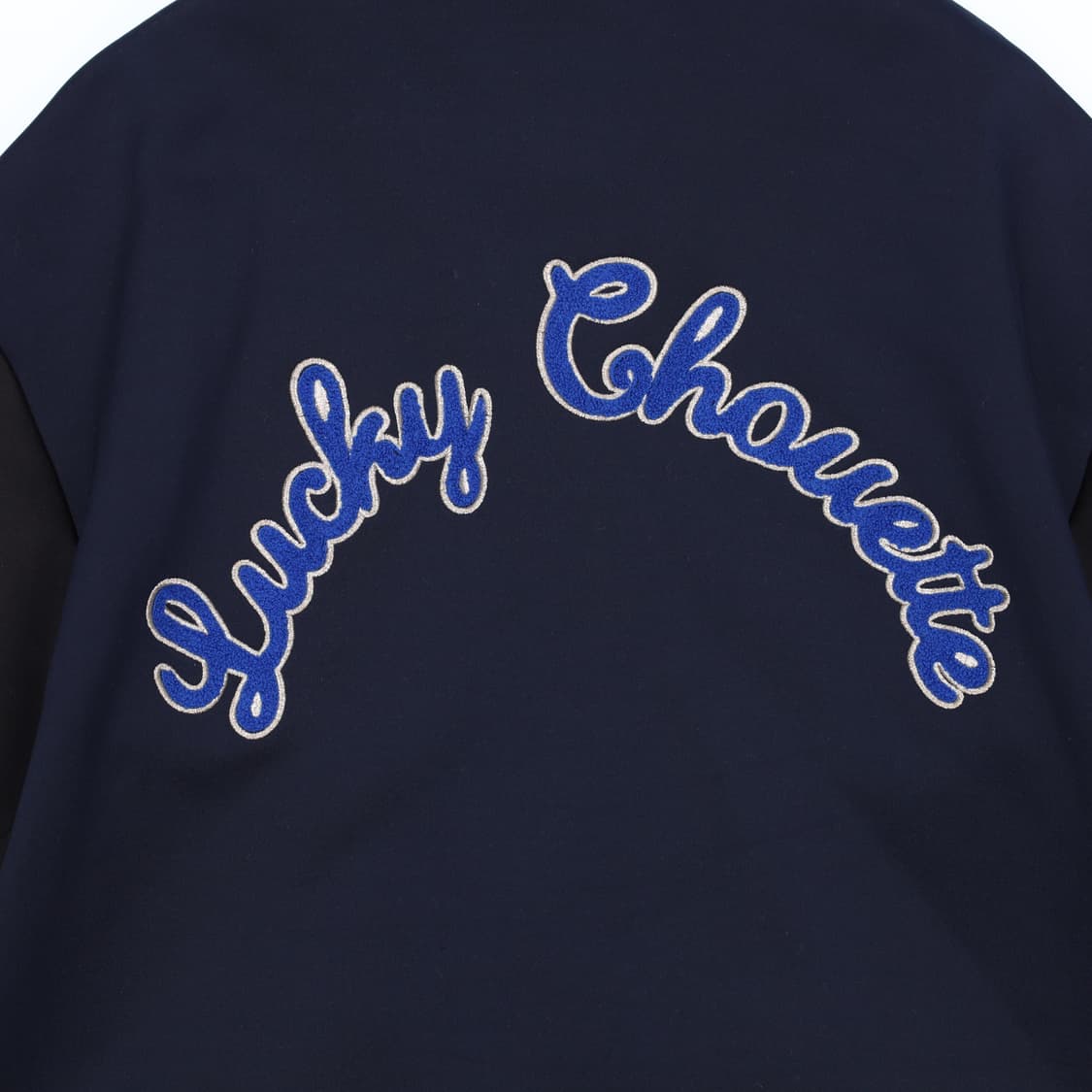 [Free] 럭키슈에뜨 여성 바시티 엘보 가죽패치 자수 자켓 N7088 상품이미지3