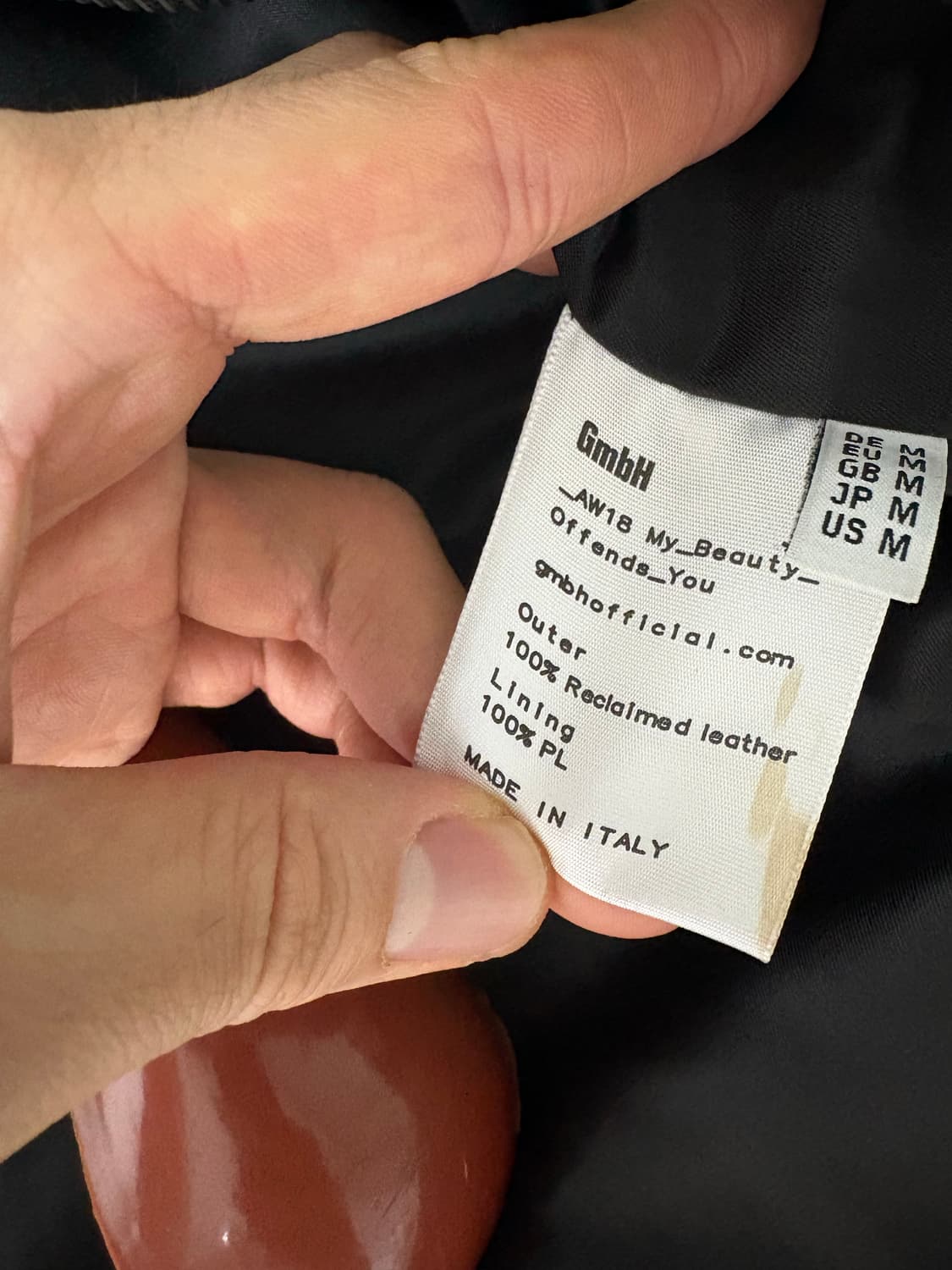 Gmbh 18aw 레더자켓 상품이미지3