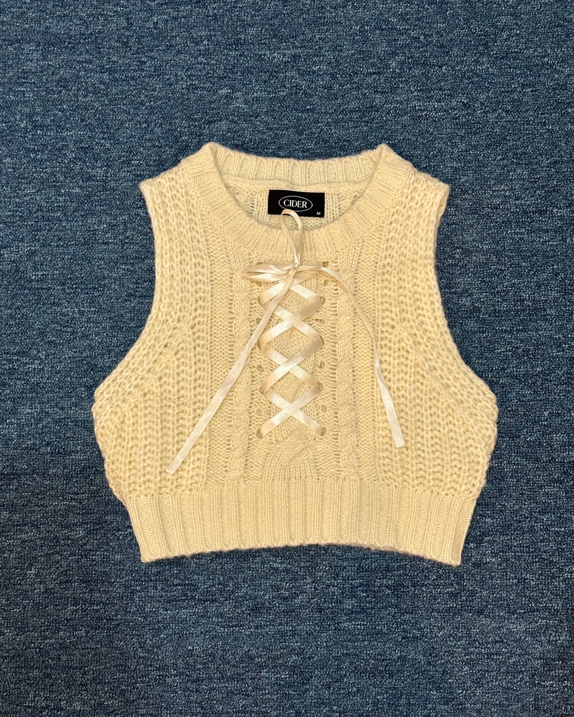 리본 나시 니트 상품이미지1