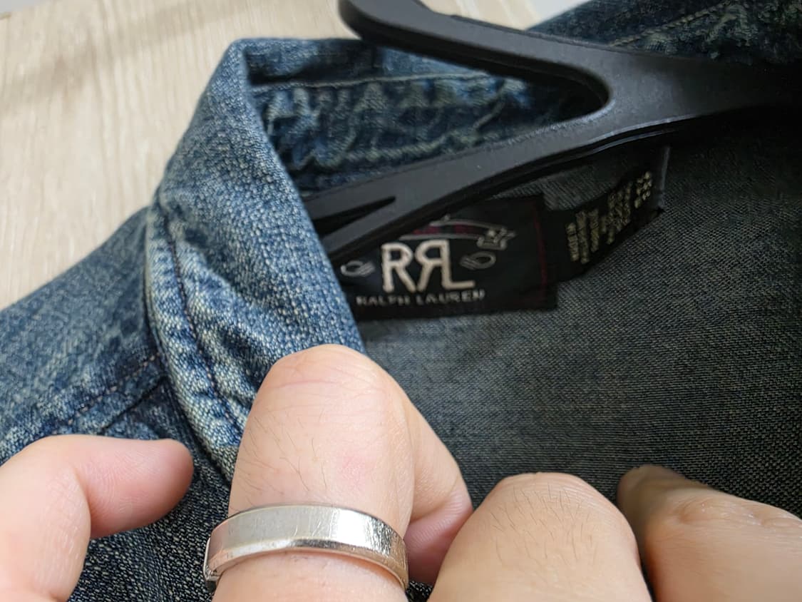 RRL 데님 웨스턴 셔츠XL 상품이미지3