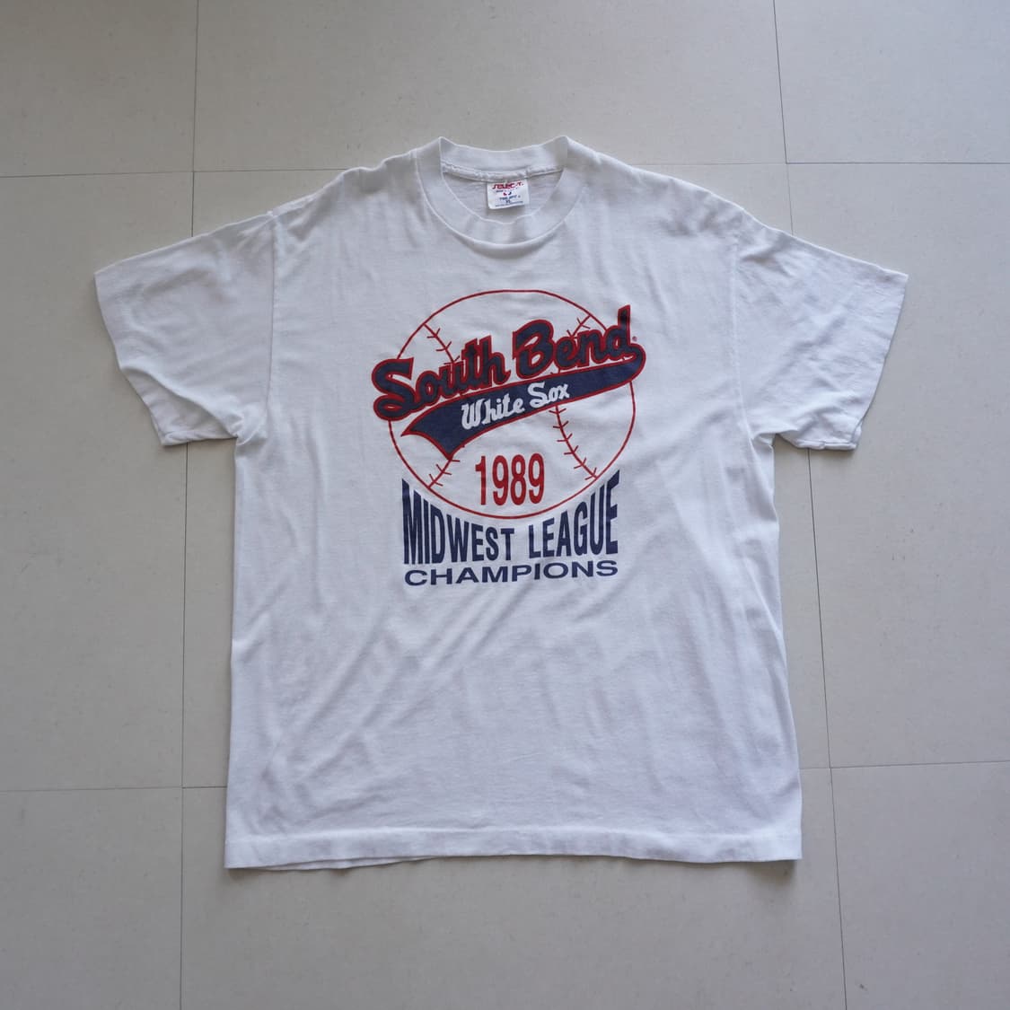 80s 빈티지 Selec-T 사우스벤드 화이트삭스 티셔츠 XL 상품이미지1