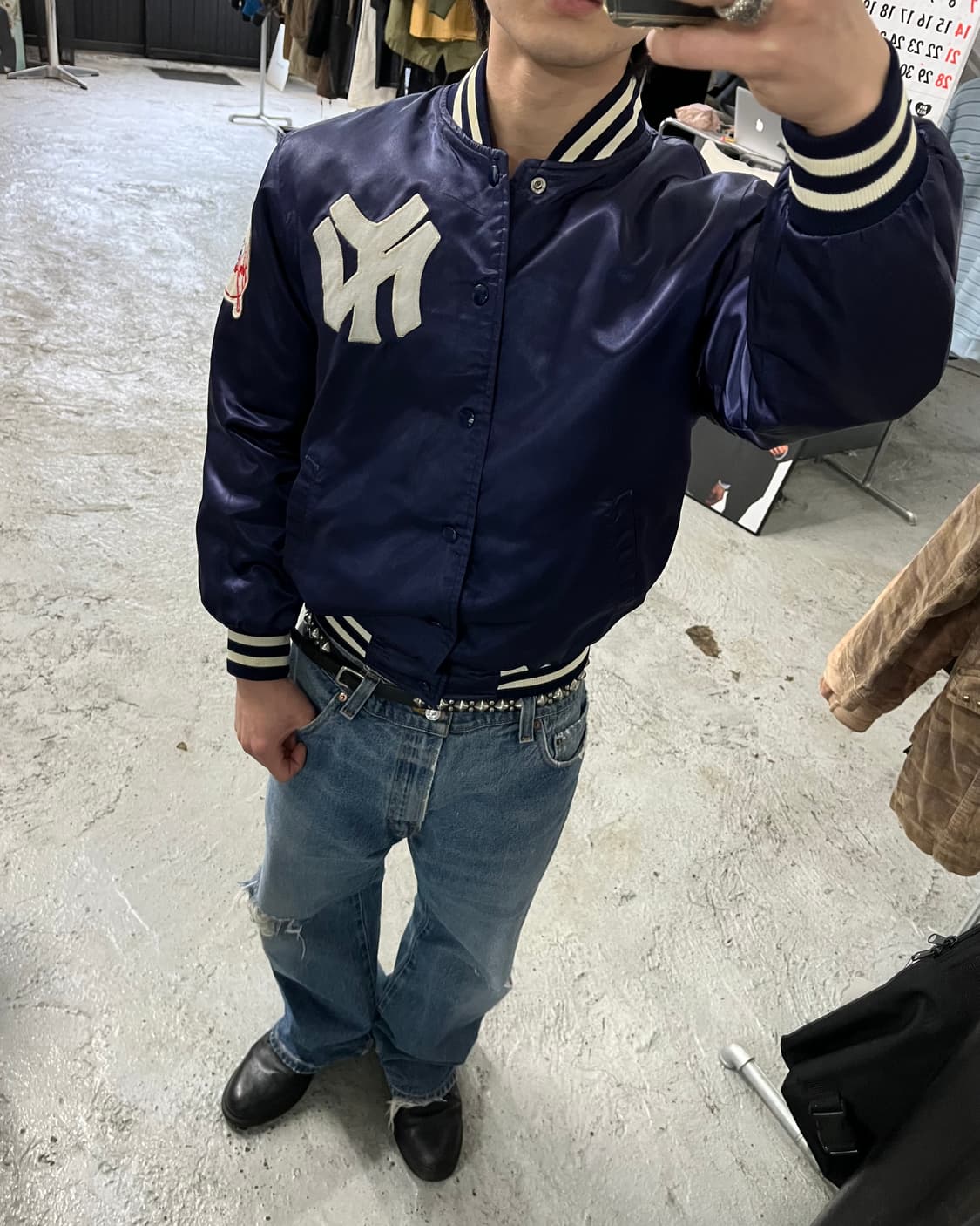 90s New York Yankees stadium jacket 상품이미지3