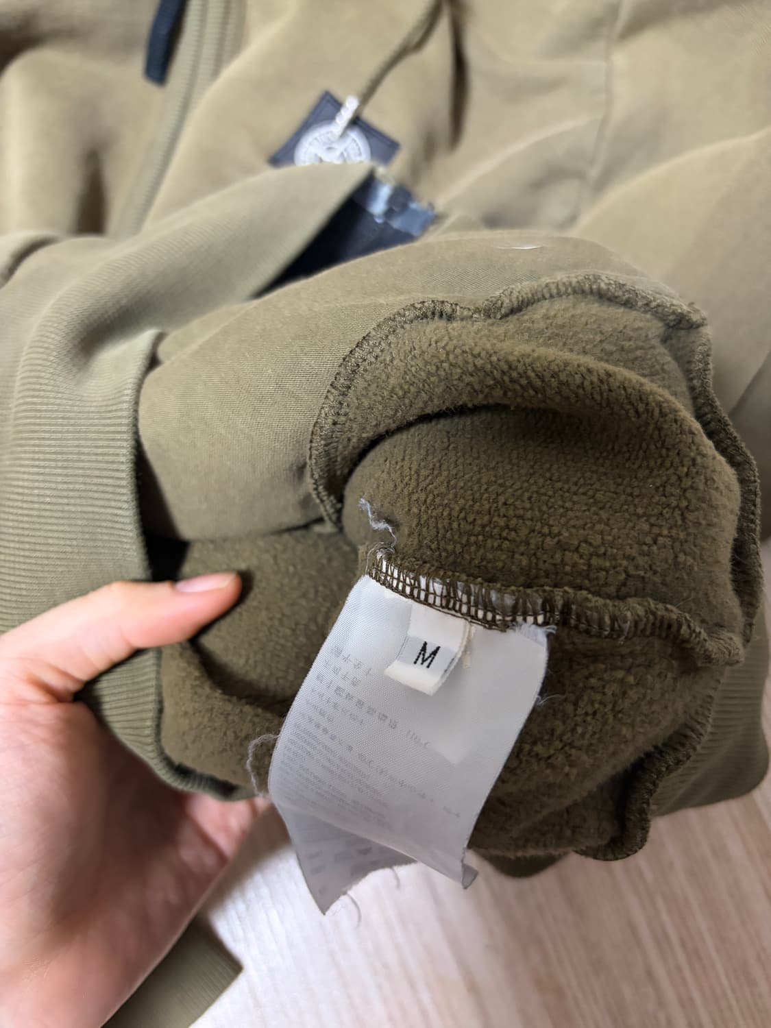 스톤아일랜드 후드집업 카키 상품이미지2