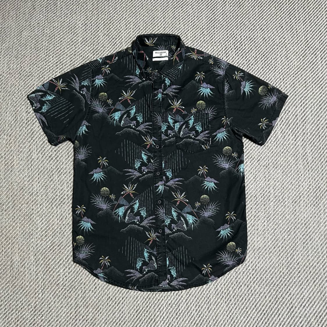 [M] BILLABONG 빈티지 하와이안 반팔 셔츠 상품이미지1