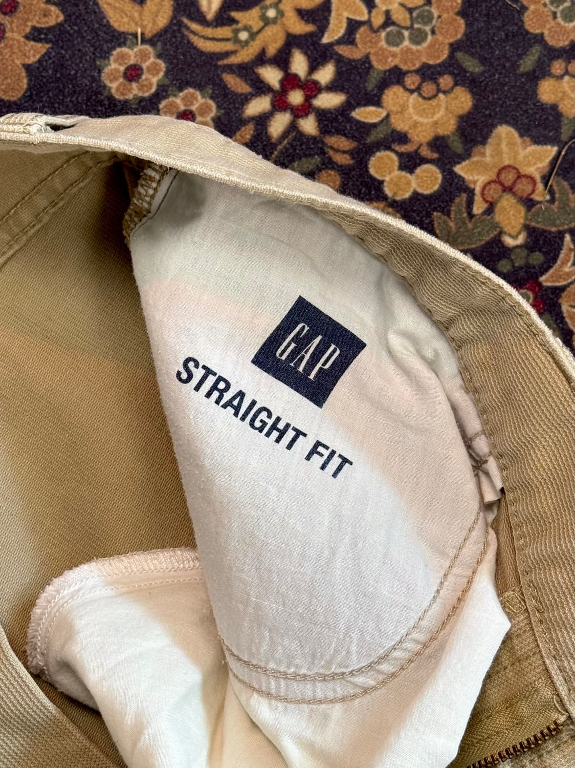 올드 갭 베이지 데님팬츠 스트레이트 레그 상품이미지5
