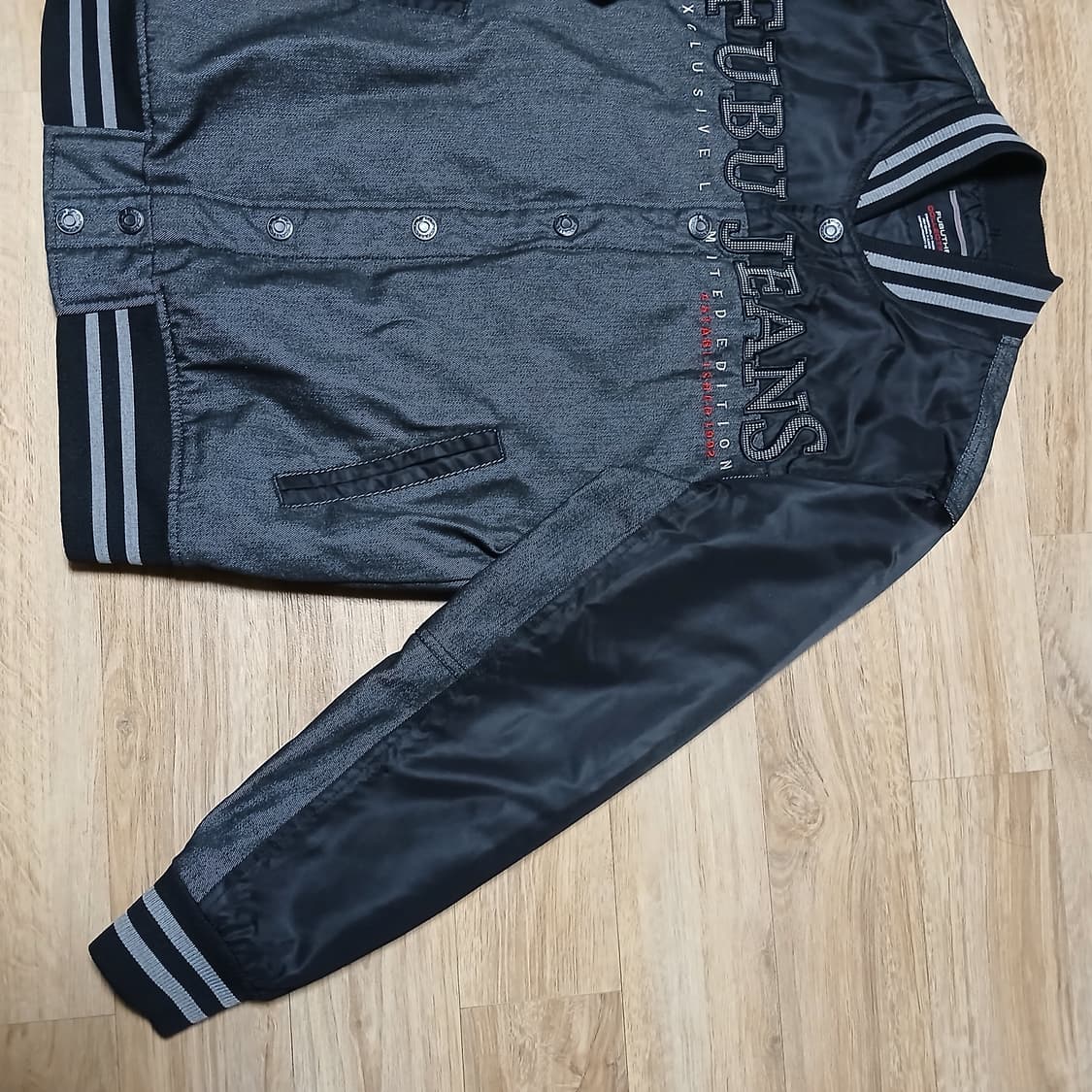 fubu 후부 푸부 데님 바시티 자켓 야구 상품이미지6