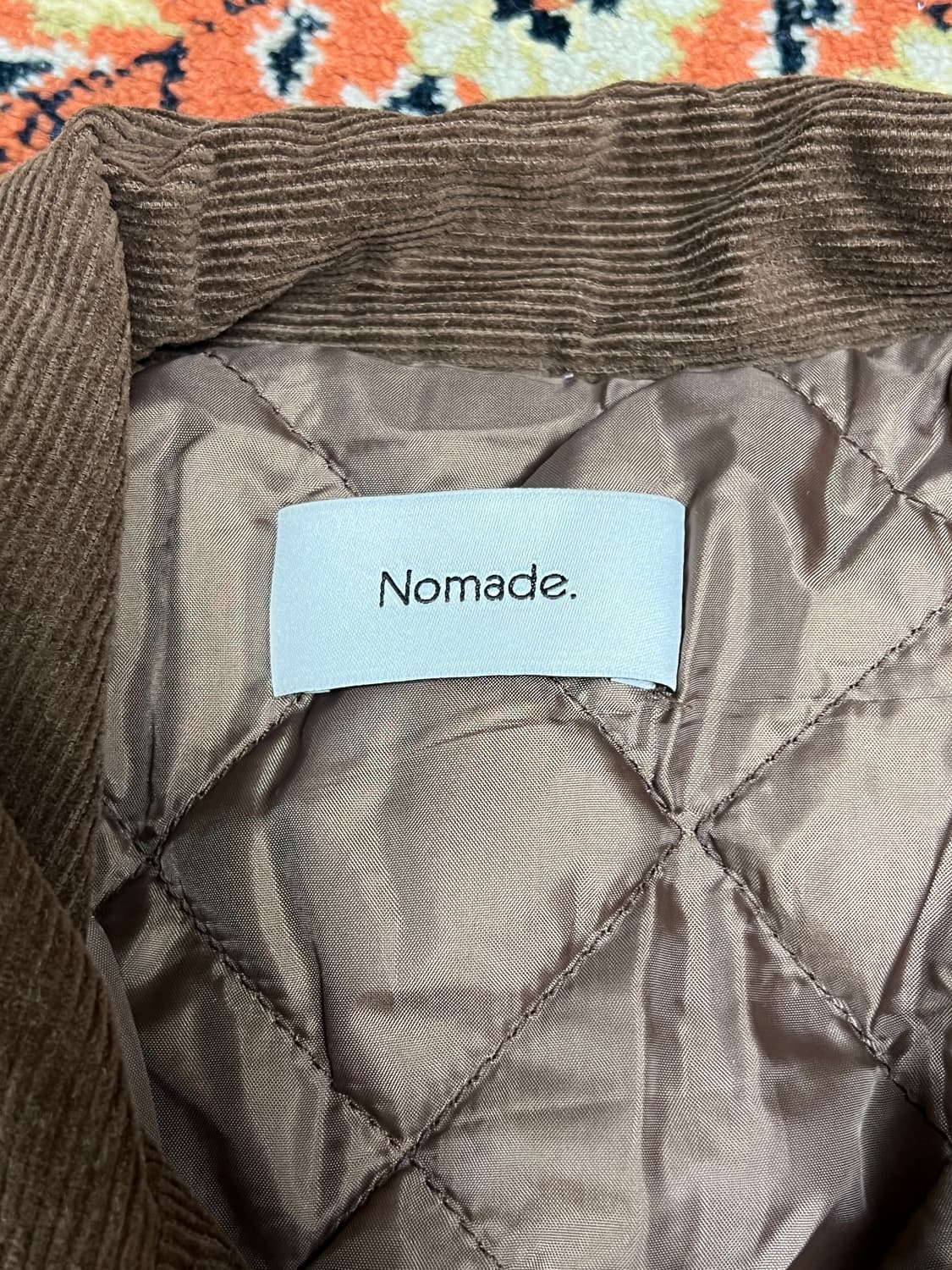 [FREE] 노마드 브라운 코듀로이 바시티 자켓 상품이미지5