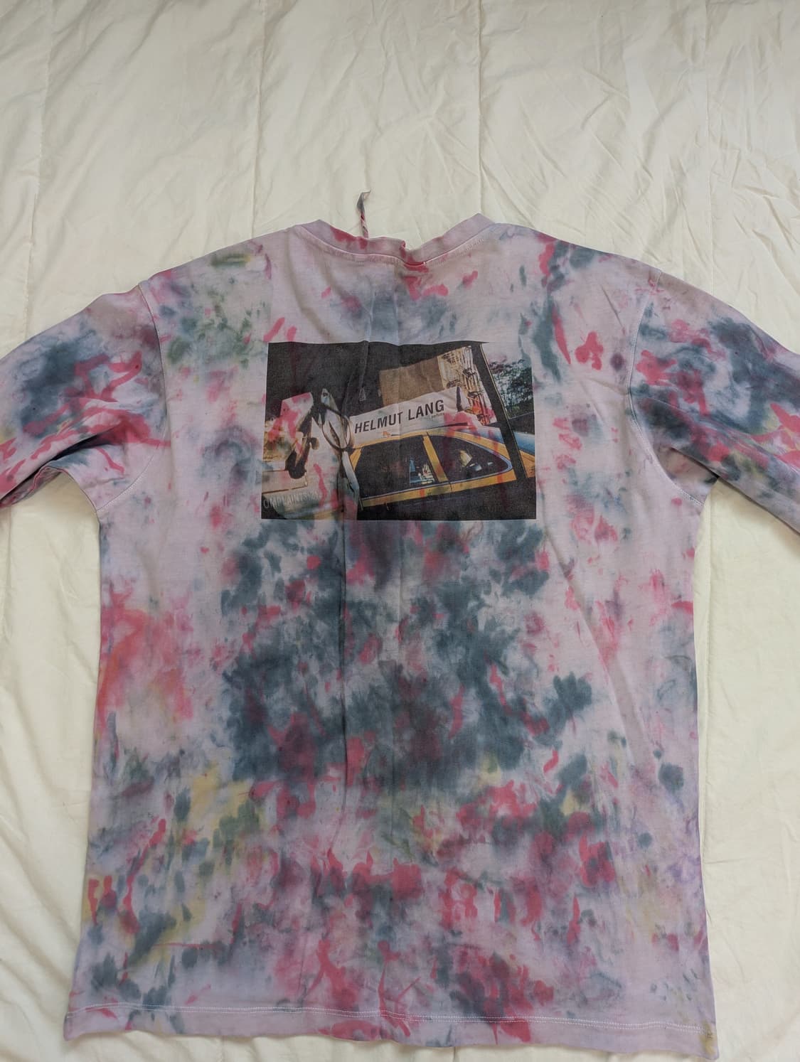 헬무트랭 택시 롱슬리브 타이다이 그래픽 티 상품이미지1