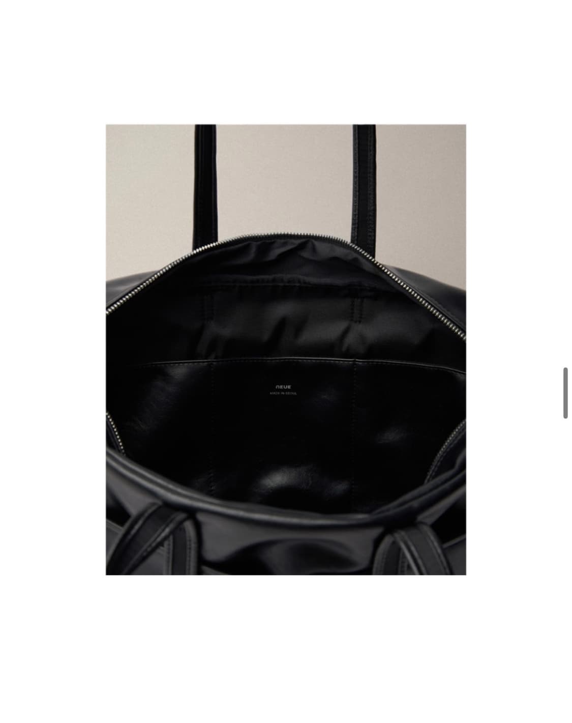 노이에 레더보스턴백 가방 라지 상품이미지2