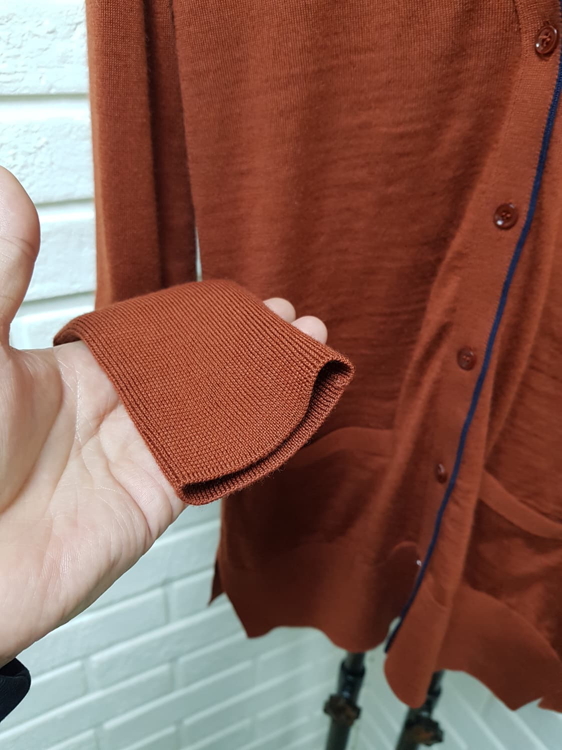 [38/55~66/정품] 로로피아나 가디건+니트 앙상블 상품이미지7