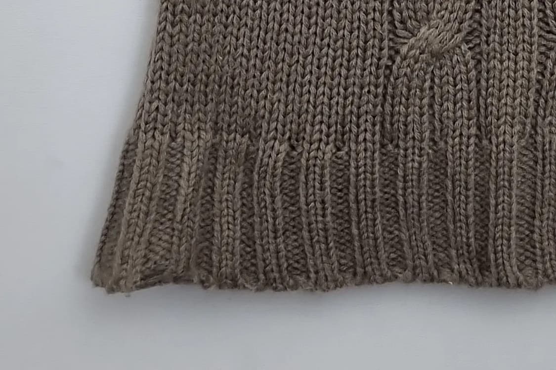 Spirtus 베이지 터틀넥 반팔 울니트 상품이미지5