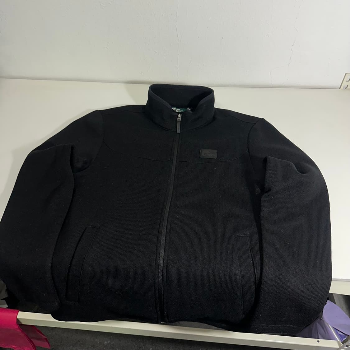 95 M 네파 블랙 기본로고 기모 폴리자켓 상품이미지2