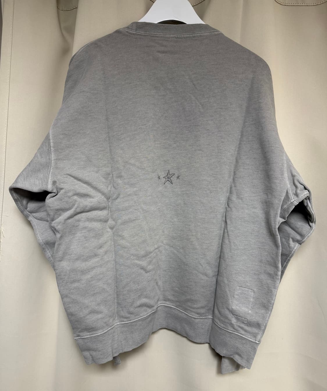 폴리테루 x 행크 스웨트셔츠 블루 독 빈티지 그레이 3 팝니다 상품이미지2