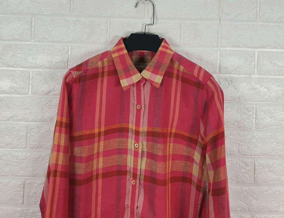 [90]빈폴 린넨 체크 셔츠 상품이미지4