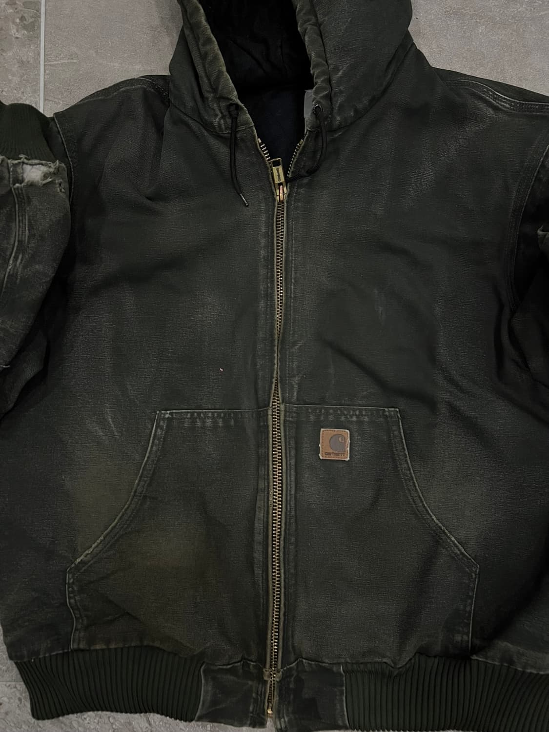 (XL) 칼하트 후드 덕 액티브 자켓 J130 MOS 모스그린 상품이미지7