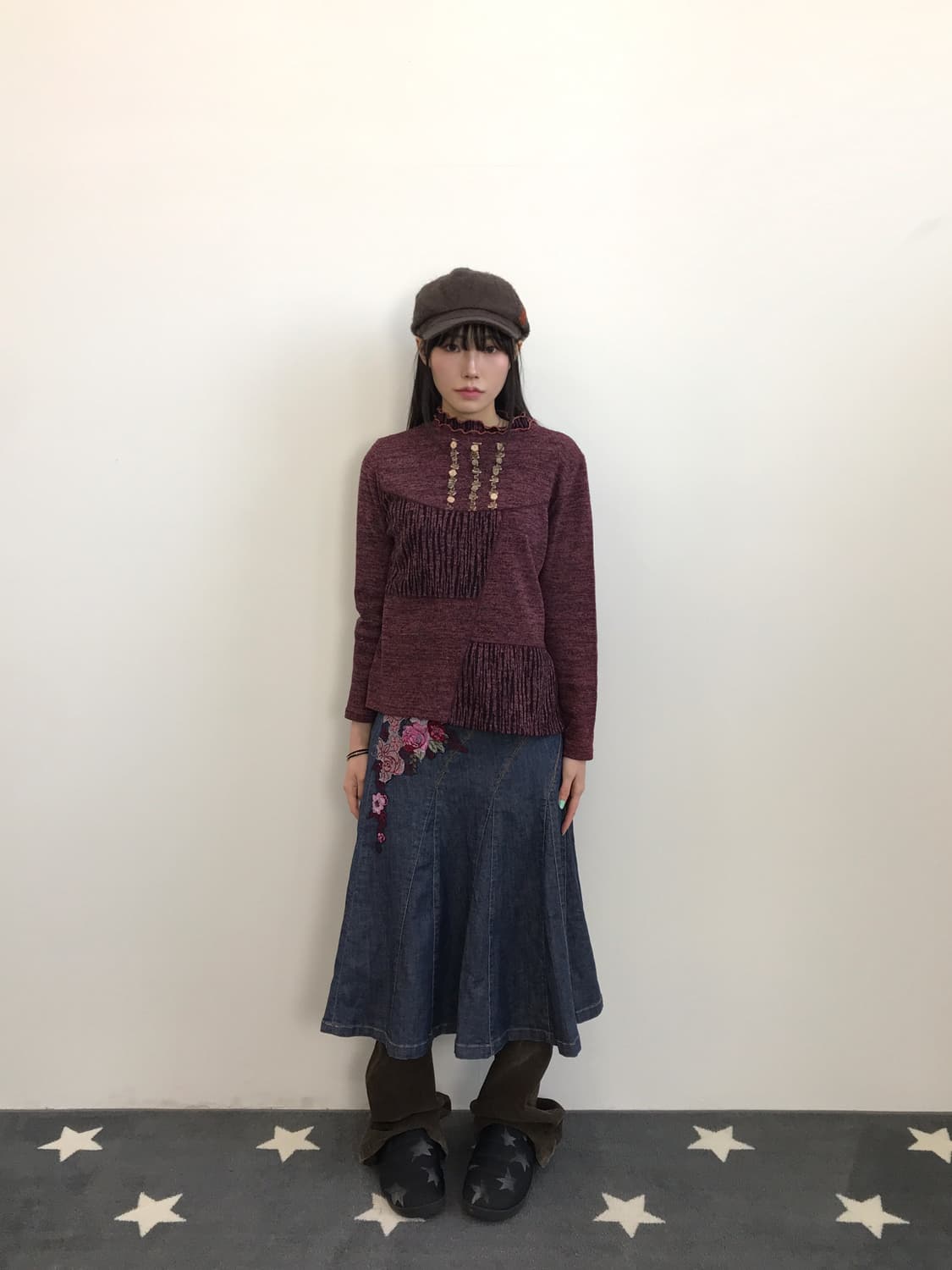 Lascolinas Floral Polyester Sweaters 상품이미지1