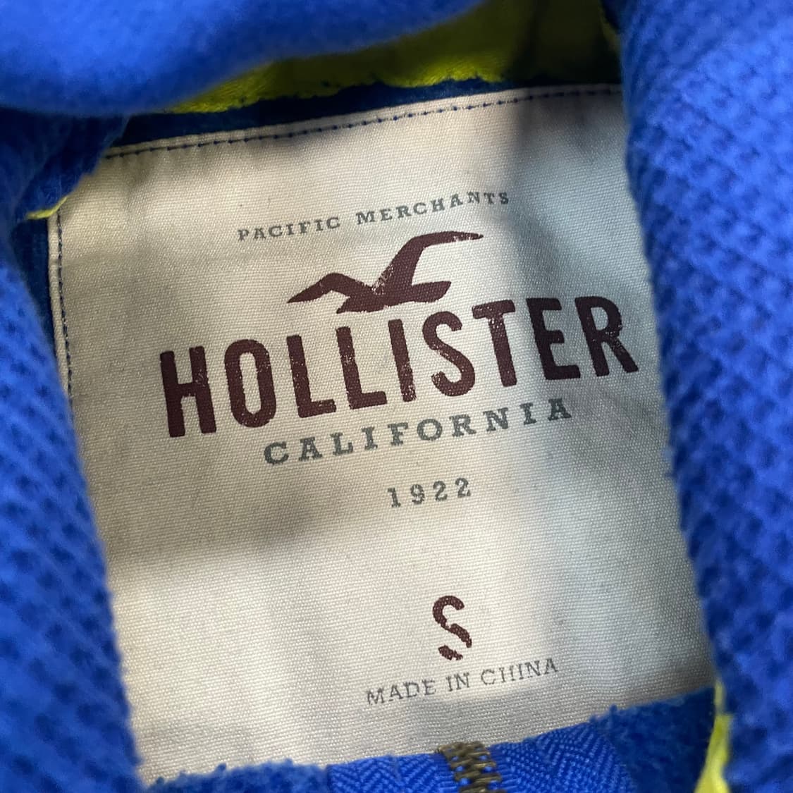 홀리스터 아치 로고 후드집업 블루 상품이미지4