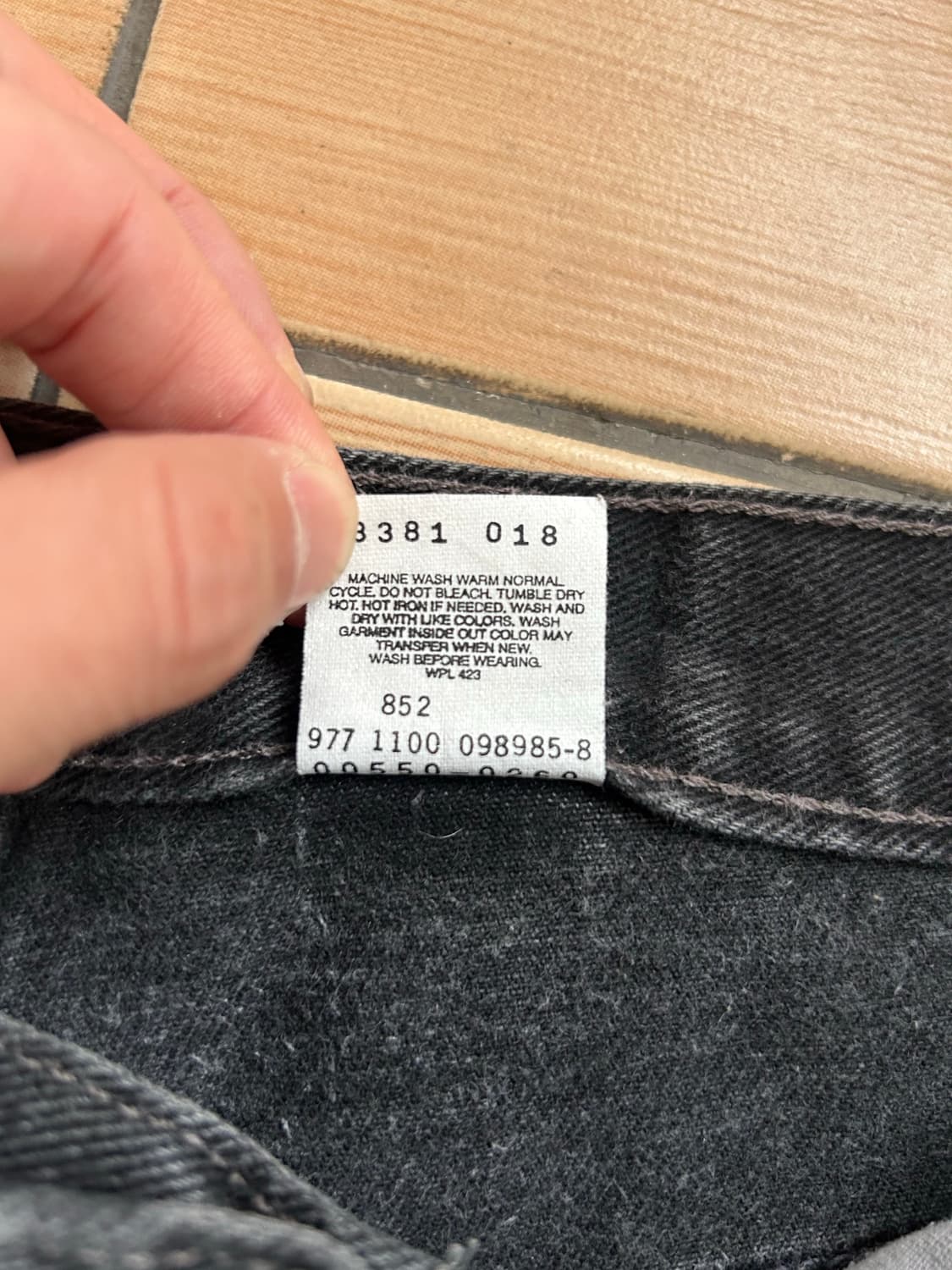 00‘s 리바이스550 블랙진 33in 상품이미지5