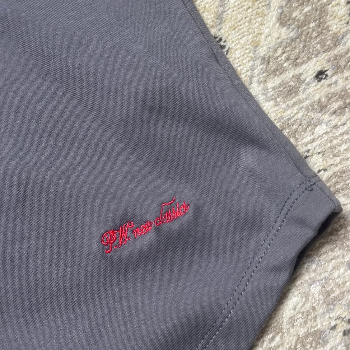 파르티멘토우먼 90s short sleeve tee (차콜/화이트) 상품이미지7