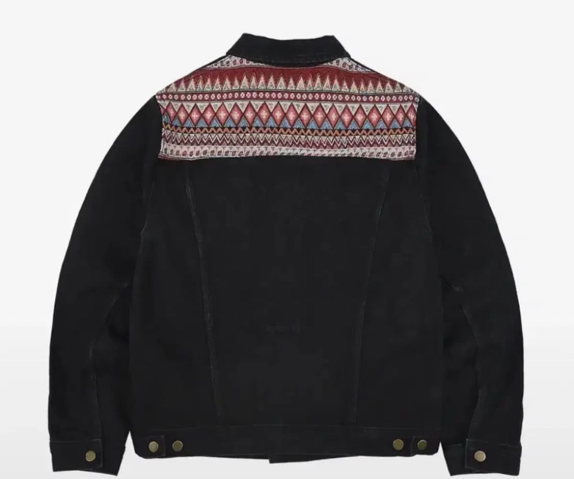 이알에스코 블랙 트러커 자켓 상품이미지1