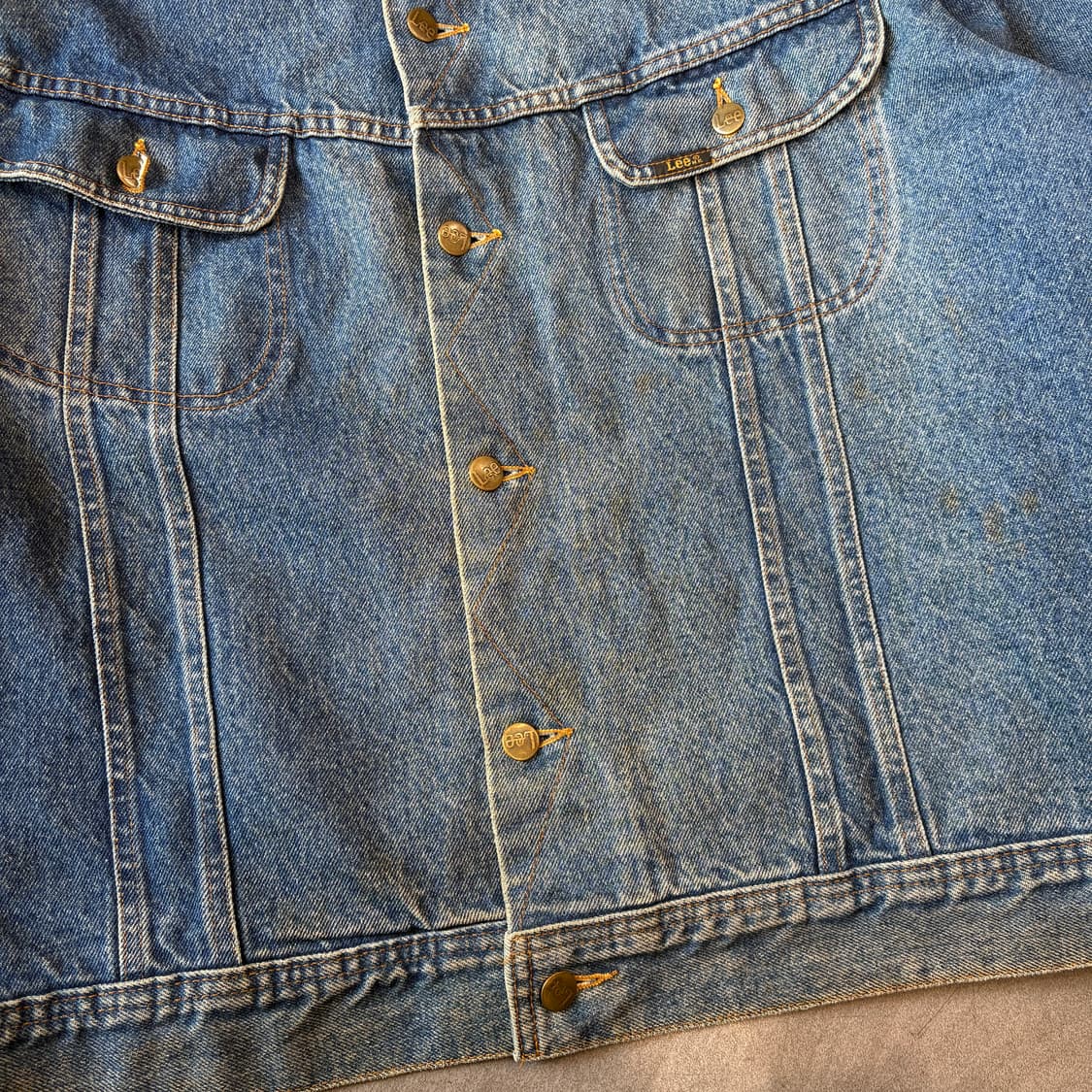 90s 90년대 생산 리 스톰라이더 데님 자켓 상품이미지3