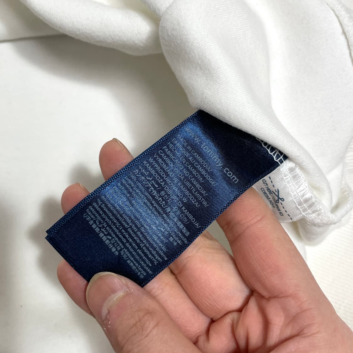 타미힐피거 화이트 코튼 맨투맨 남성L  상품이미지5