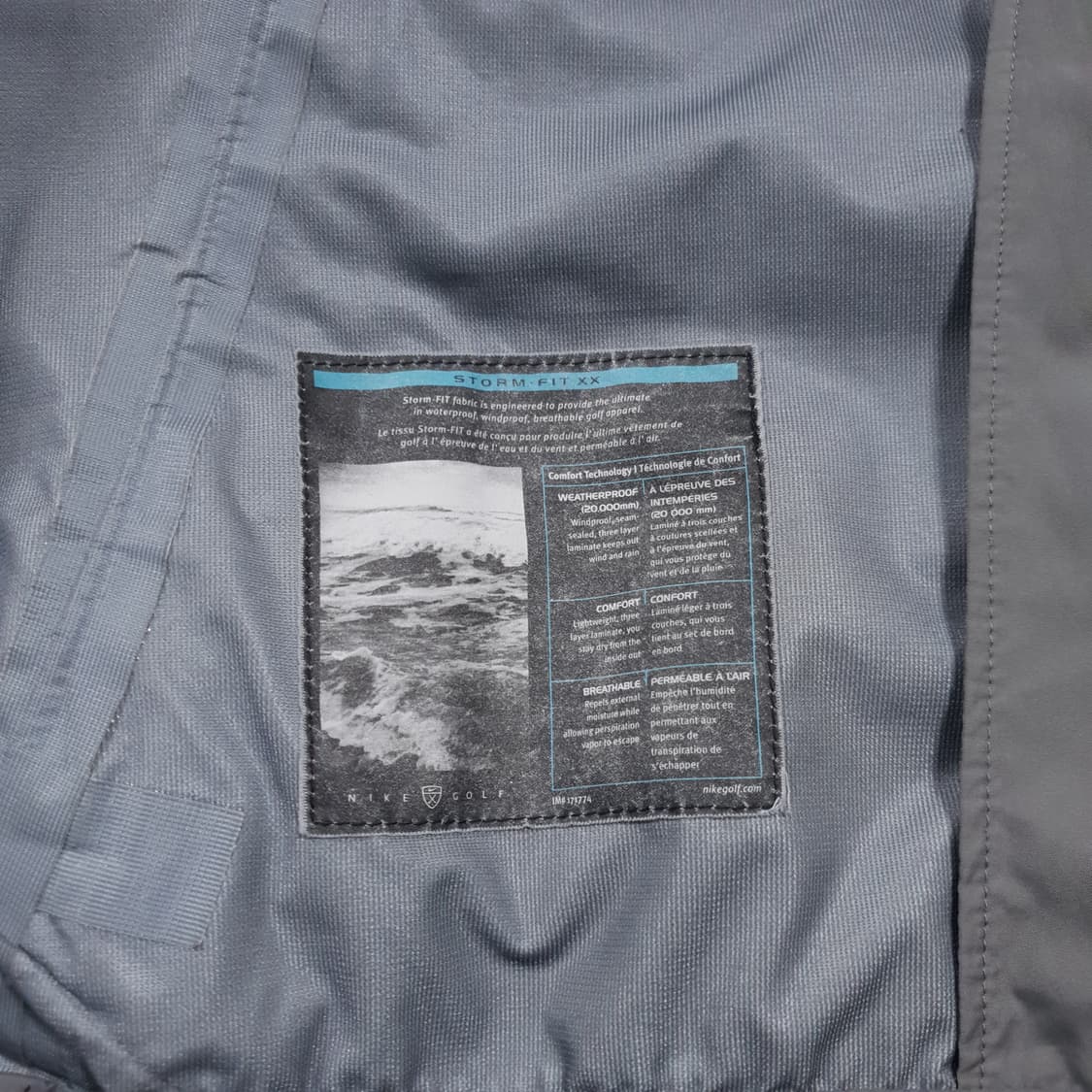 실측 XL) 00s 나이키 골프 스톰핏 XX 솔로 스우시 바람막이 자켓 상품이미지8