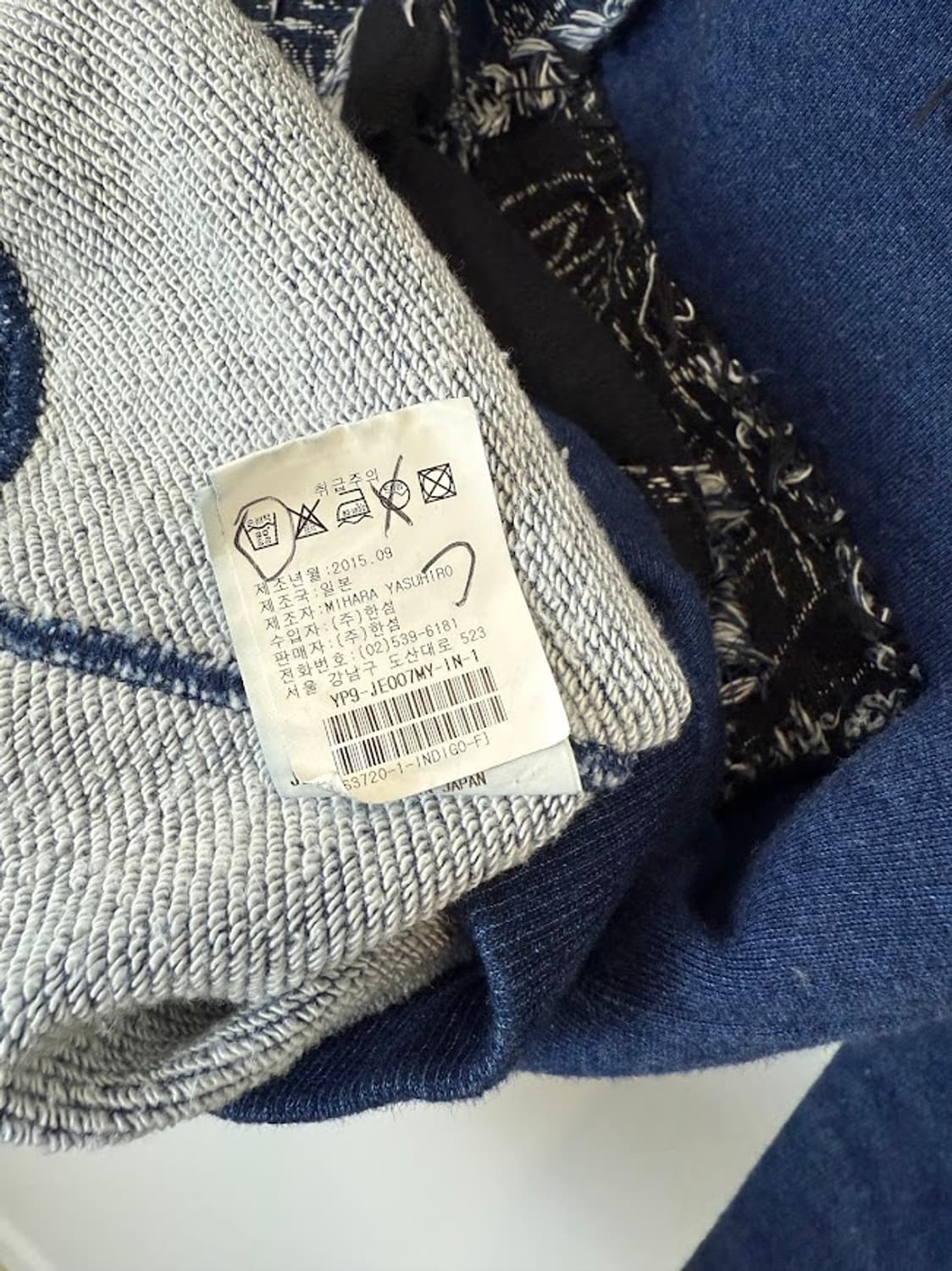 미하라 야스히로 빈티지 맨투맨티 블루 상품이미지5
