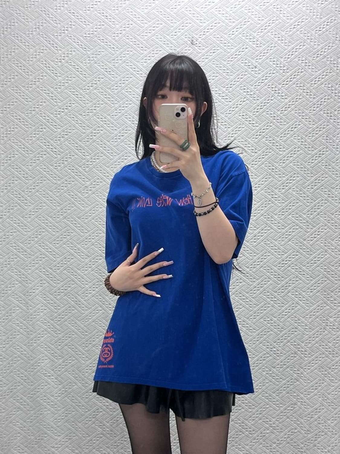 스투시 올드스쿨 스트릿 펑크 키치 Y2K 레터링 반팔티 XL C12235 상품이미지2