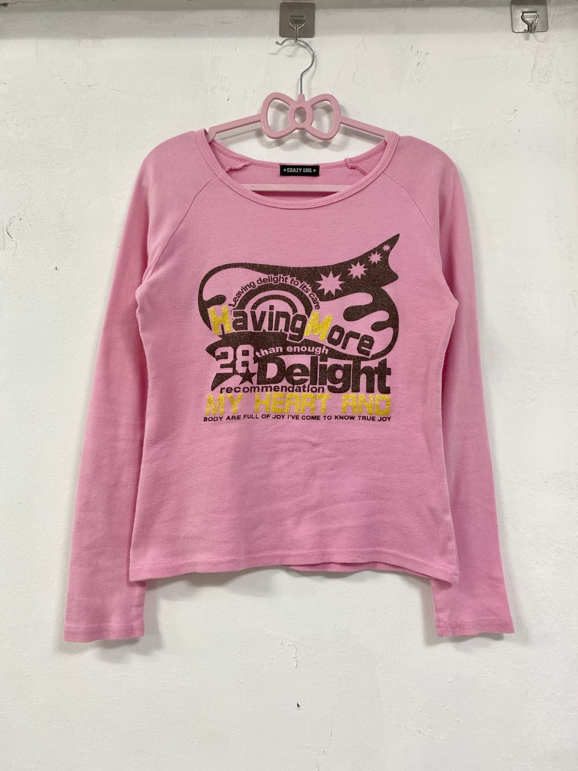 CRAZY GIRL PINK LONGSLEEVE 상품이미지2
