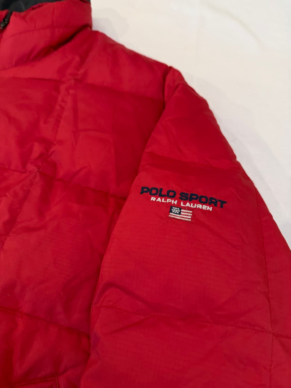 90s 폴로스포츠 빈티지 구스다운 패딩 레드 상품이미지2