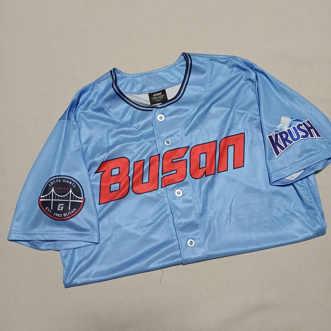 롯데자이언츠 유니폼 바다 파랑 야구 부산 져지 반팔 상품이미지1