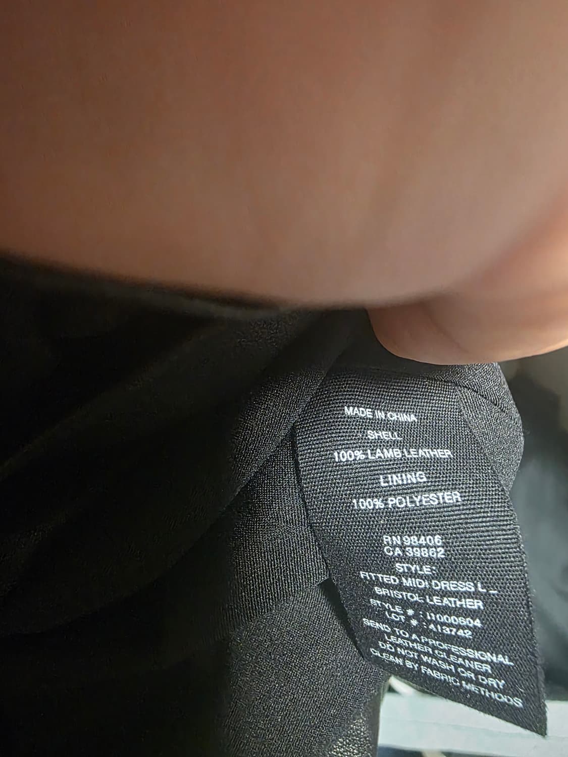 띠어리 블랙 양가죽 원피스 S (55) 거의 새상품 상품이미지5