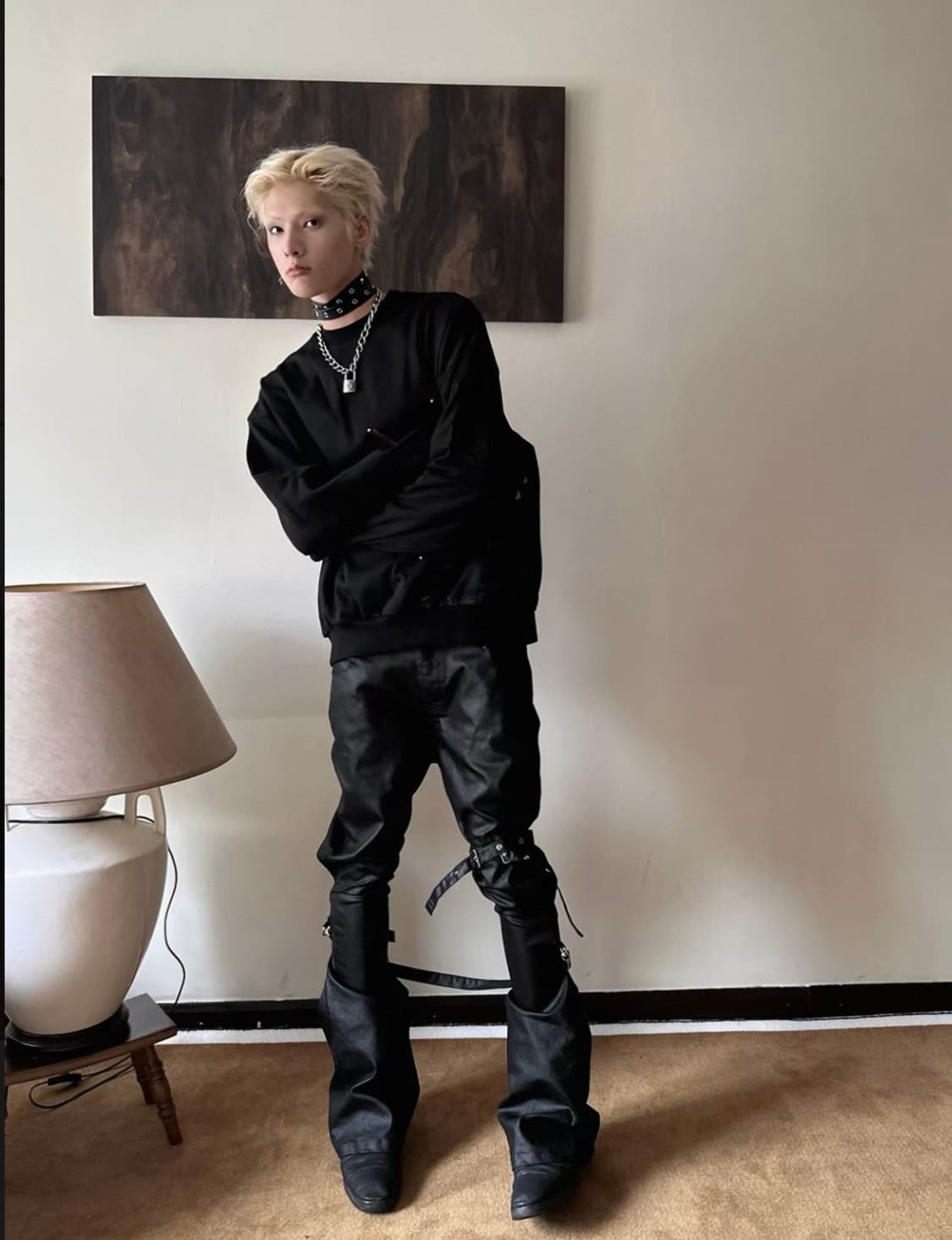 Punk Strap Wax Pants 상품이미지3