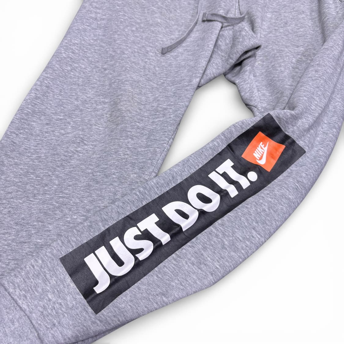 L 나이키 그레이 JUST DO IT 프린팅 조거팬츠 상품이미지3